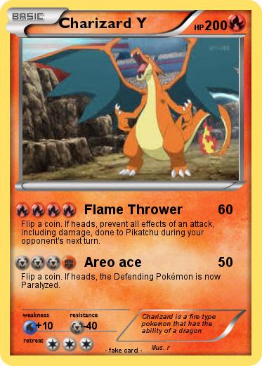 Pokemon Charizard Y