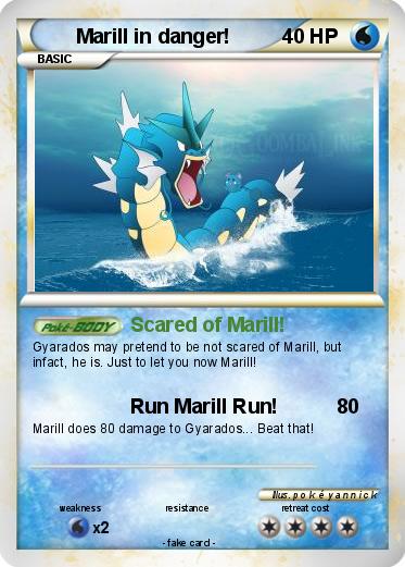 Pokemon Marill in danger!