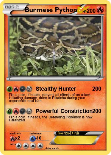 Pokemon Burmese Python