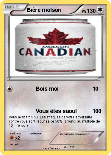 Pokemon Bière molson