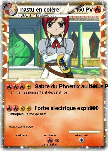 Pokemon nastu en colère
