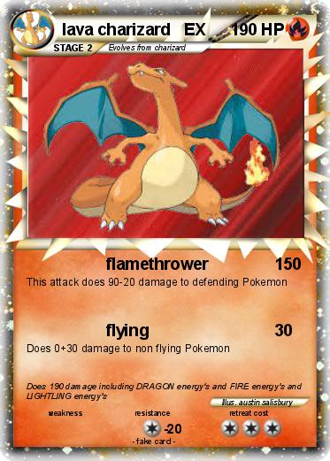 Pokemon lava charizard   EX