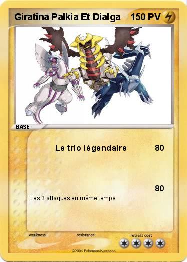 Pokemon Giratina Palkia Et Dialga