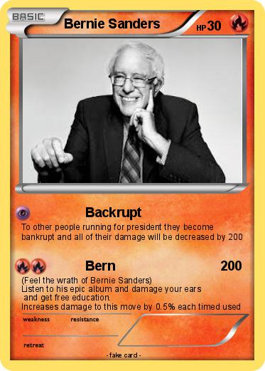 Pokemon Bernie Sanders