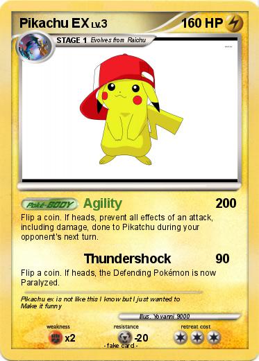 Pokemon Pikachu EX