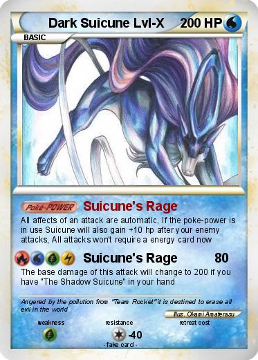 Pokemon Dark Suicune Lvl-X