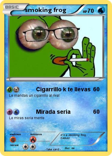Pokemon smoking frog