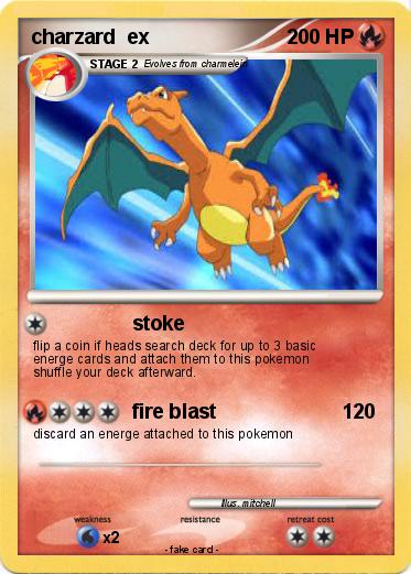 Pokemon charzard  ex