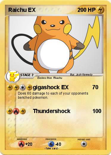 Pokemon Raichu EX