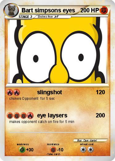 Pokemon Bart simpsons eyes