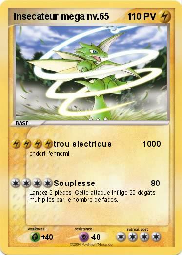 Pokemon insecateur mega nv.65