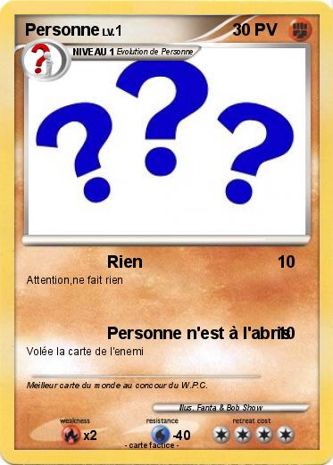 Pokemon Personne