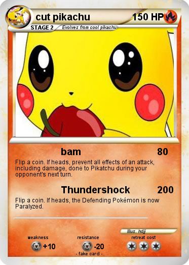 Pokemon cut pikachu
