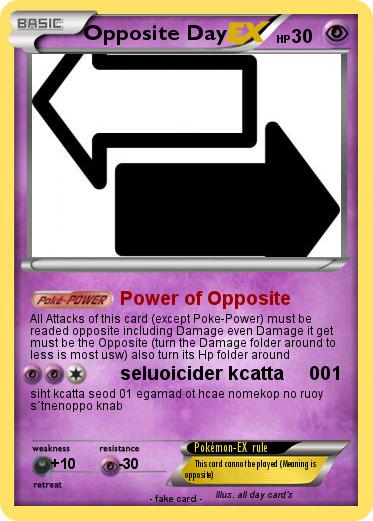 Pokemon Opposite Day