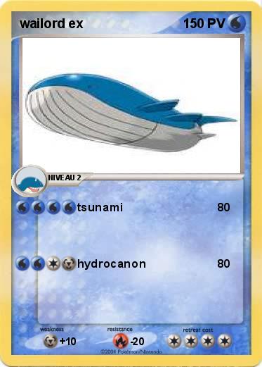 Pokemon wailord ex
