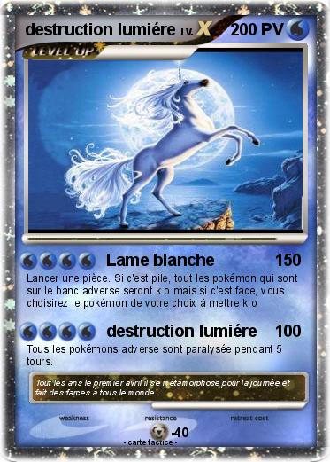Pokemon destruction lumiére
