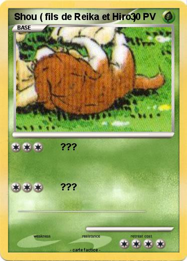 Pokemon Shou ( fils de Reika et Hiro )