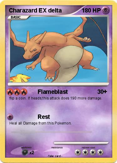 Pokemon Charazard EX delta