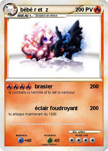 Pokemon bébé r et  z