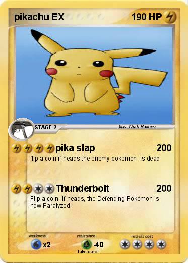Pokemon pikachu EX