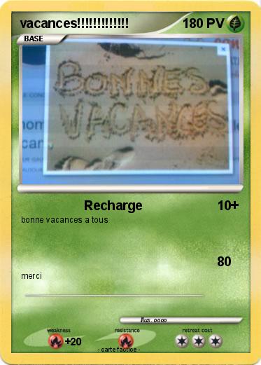 Pokemon vacances!!!!!!!!!!!!!