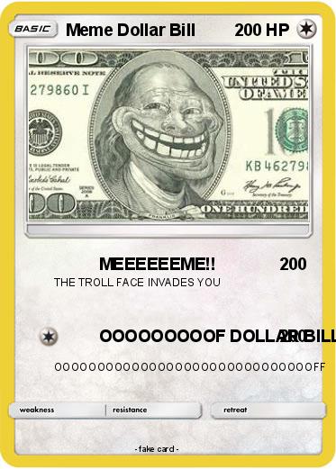 Pokemon Meme Dollar Bill