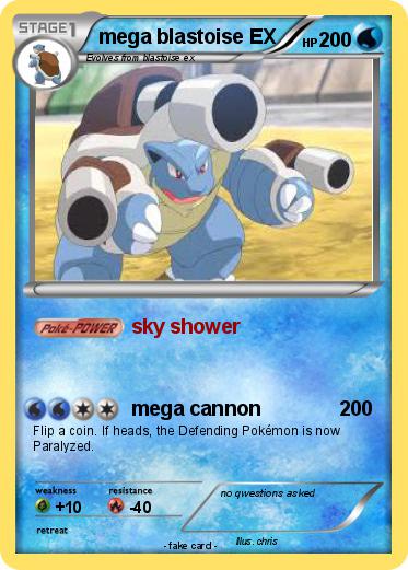 Pokemon mega blastoise EX