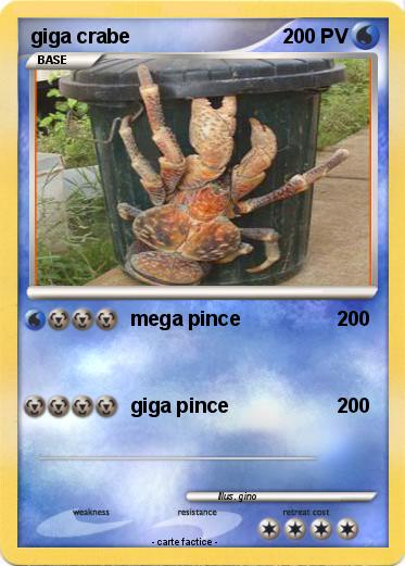Pokemon giga crabe