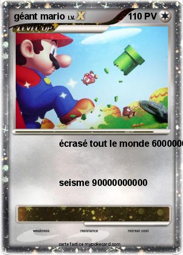 Pokemon géant mario