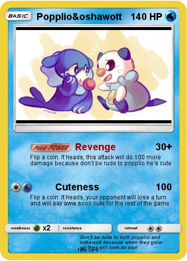 Pokemon Popplio&oshawott