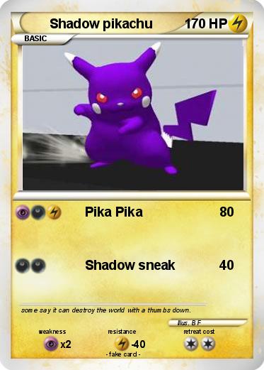 Pokemon Shadow pikachu