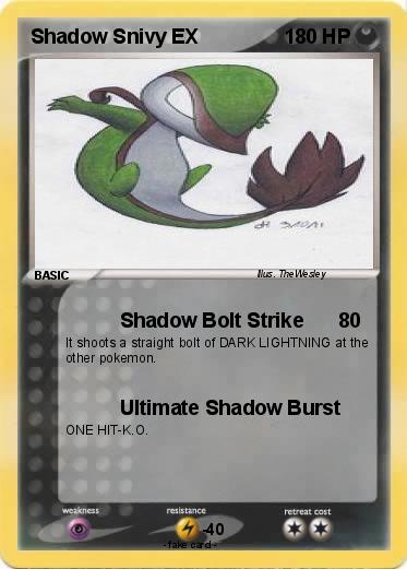 Pokemon Shadow Snivy EX