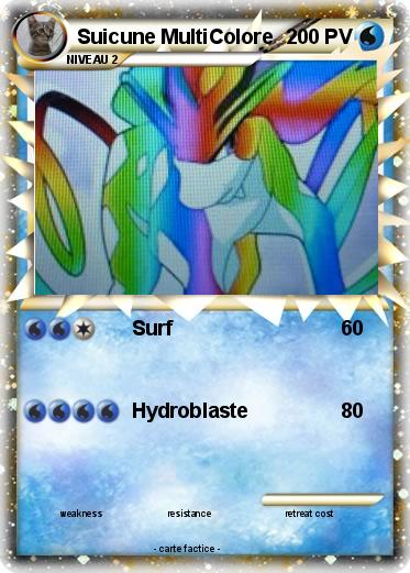 Pokemon Suicune MultiColore