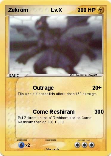 Pokemon Zekrom               Lv.X