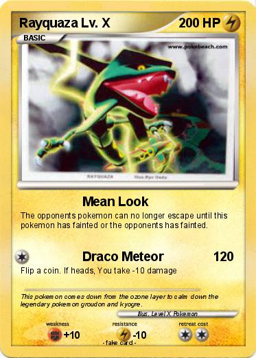 Pokemon Rayquaza Lv. X