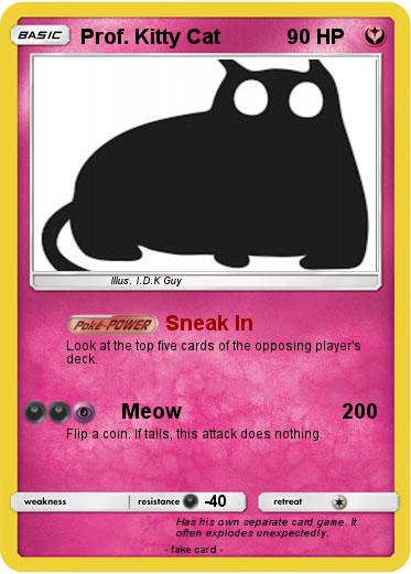 Pokemon Prof. Kitty Cat