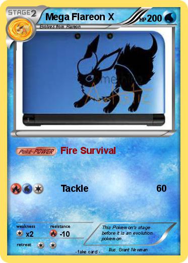 Pokemon Mega Flareon X