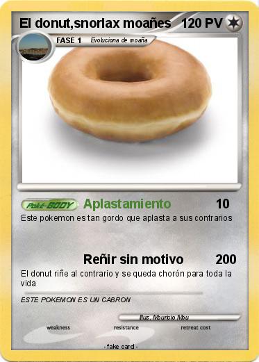 Pokemon El donut,snorlax moañes