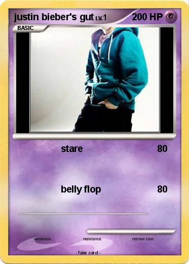 Pokemon justin bieber's gut