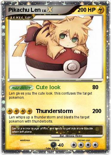 Pokemon Pikachu Len