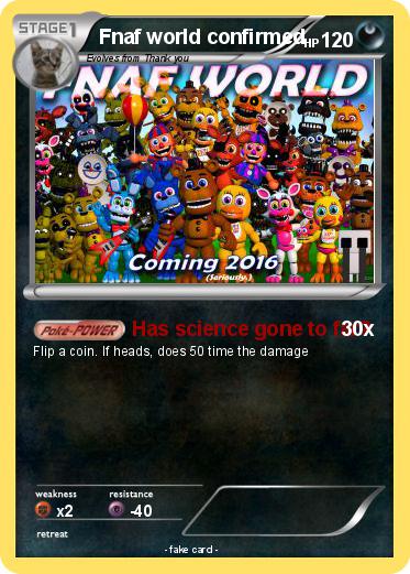 Pokemon Fnaf world confirmed