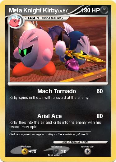 Pokemon Meta Knight Kirby