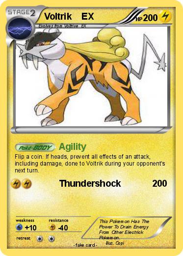 Pokemon Voltrik    EX