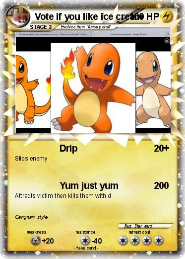 Pokemon Vote if you like ice cream