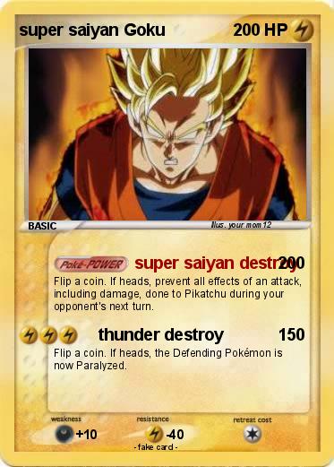 Pokemon super saiyan Goku