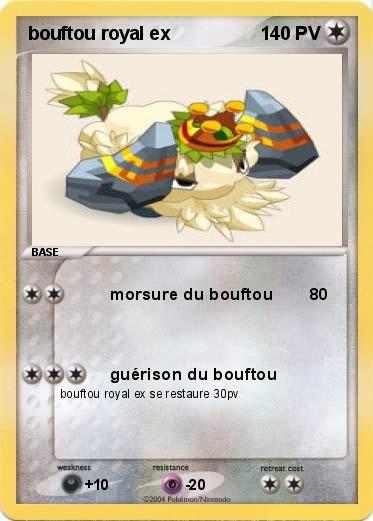 Pokemon bouftou royal ex