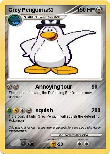 Pokemon Grey Penguin