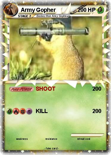 Pokemon Army Gopher