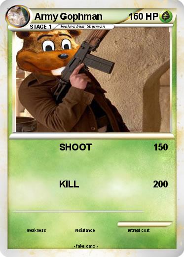 Pokemon Army Gophman