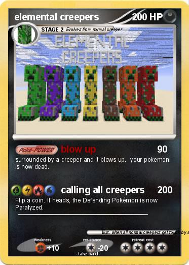 Pokemon elemental creepers